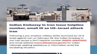 ایران اور اسرائیل میں ہندوستانی سفارت خانوں کی جانب سے ایمرجنسی نمبر جاری