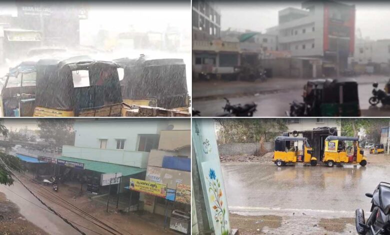حیدرآباد میں موسلادھار بارش نے معمولاتِ زندگی کو بری طرح متاثر کر دیا