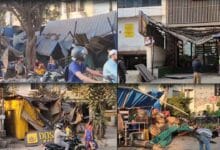 کنڈاپور میں جی ایچ ایم سی کی خصوصی مہم، فٹ پاتھوں پر قائم غیر قانونی تجارت ہٹا دی گئیں