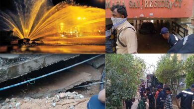 منیکونڈا میں زور دار دھماکے  پانی کی پائپ لائن پھٹ گئی، اپارٹمنٹس کے سیلرز میں پانی داخل