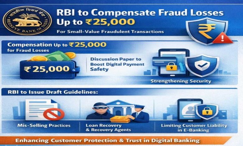 پچاس ہزار روپے تک کی دھوکہ دہی ہوئی تو 25 ہزار تک واپس ملیں گے آر بی آئی