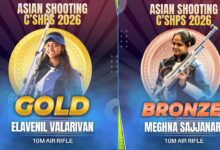 ایلاوینل ولاریون نے ایشین نشانہ بازی چیمپئن شپ میں طلائی تمغہ جیت لیا