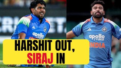 محمد سراج ہندوستانی ٹیم میں شامل، ہرشیت رانا باہر ممبئی : ہندوستانی تیز گیند باز ہرشیت رانا مردوں کے ٹی 20 ورلڈ کپ 2026 سے باہر ہو گئے ہیں اور ان کی جگہ محمد سراج کو ہندوستانی ٹیم میں شامل کیا گیا ہے۔ ہرشیت رانا کو جنوبی افریقہ کے خلاف 4 فروری کو نوی ممبئی میں کھیلے گئے پریکٹس میچ کے دوران گھٹنے میں چوٹ لگی تھی۔ ماہرین سے مشورہ اور اسکین کے بعد بی سی سی آئی کی میڈیکل ٹیم نے انہیں ٹورنامنٹ میں شرکت کے لیے ان فٹ قرار دے دیا۔ ہرشیت رانا نے حال ہی میں نیوزی لینڈ کے خلاف پانچ ٹی 20 میچوں کی ہوم سیریز میں تین میچ کھیلے تھے جسے ہندوستان نے 4-1 سے جیت لیا تھا۔ رانا کو ورلڈ کپ اسکواڈ میں ایک آل راؤنڈر کے طور پر شامل کیا گیا تھا اور نیوزی لینڈ کے خلاف تیسرے ون ڈے میں انہوں نے نصف سنچری بھی بنائی تھی۔ رانا کے ورلڈ کپ سے باہر ہونے کے بعد ہندوستانی ٹیم میں تیز گیند بازی آل راؤنڈر کے طور پر ہاردک پانڈیا اور شیوم دوبے شامل ہیں۔ محمد سراج نے اب تک اپنے ٹی 20 کیریئر میں کل 16 میچ کھیلے ہیں اور 7.79 کی اکانومی اور 32.28 کی اوسط سے 14 وکٹ حاصل کیے ہیں۔ تاہم سراج نے جولائی 2024 کے بعد سے کوئی بھی ٹی 20 میچ نہیں کھیلا ہے۔ انہوں نے آخری ٹی 20 میچ 30 جولائی 2024 کو پلے کیلے میں سری لنکا کے خلاف کھیلا تھا۔ ہندوستان ورلڈ کپ میں اپنے سفر کا آغاز 7 فروری کو امریکہ کے خلاف کرے گا۔ ہندوستانی اسکواڈ میں سوریہ کمار یادو (کپتان)، ابھیشیک شرما، سنجو سیمسن (وکٹ کیپر)، ایشان کشن (وکٹ کیپر)، تلک ورما، ہاردک پانڈیا، شیوم دوبے، اکشر پٹیل (نائب کپتان)، رنکو سنگھ، جسپریت بمراہ، ارشدیپ سنگھ، کلدیپ یادو، ورون چکرورتی، واشنگٹن سندر اور محمد سراج شامل ہیں۔