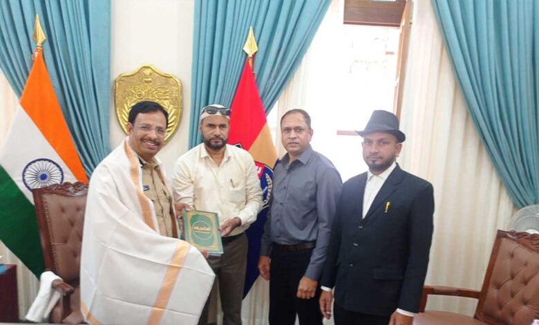 کمشنر پولیس سے ینگ مینس مسلم ایسوسییشن کے وفد کی ملاقات