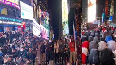 نیویارک کے ٹائمز اسکوائر پر باجماعت تراویح، ویڈیو سوشل میڈیا پر وائرل