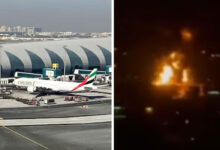 ڈرون حملے کے نتیجے میں دبئی انٹرنیشنل ایئرپورٹ کے قریب آگ بھڑکی