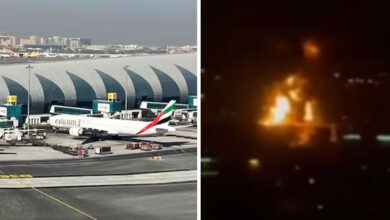 ڈرون حملے کے نتیجے میں دبئی انٹرنیشنل ایئرپورٹ کے قریب آگ بھڑکی