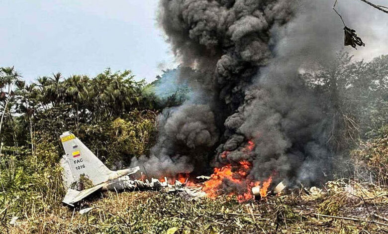 کولمبیا: فوجی طیارہ حادثے میں 66 فوجی ہلاک