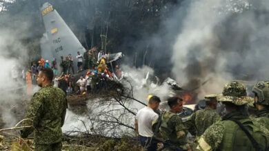 کولمبیا میں فضائیہ کا طیارہ حادثے کا شکار، 80 فوجیوں کی ہلاکت کا خدشہ