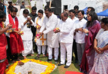 تلنگانہ کے وزیر اعلیٰ نے منچیروولا میں مندر کی تعمیر نو کا سنگِ بنیاد رکھا