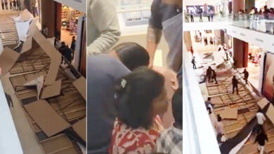 کوکٹ پلی کے شاپنگ مال میں فال سیلنگ گرنے سے تین افراد زخمی