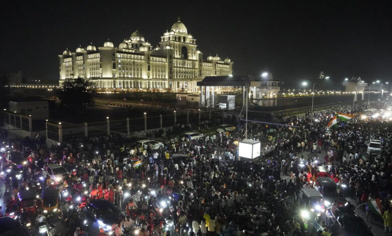 ہندوستان کی ٹی ٹوئنٹی ورلڈ کپ میں تاریخی کامیابی حیدرآباد میں جشن