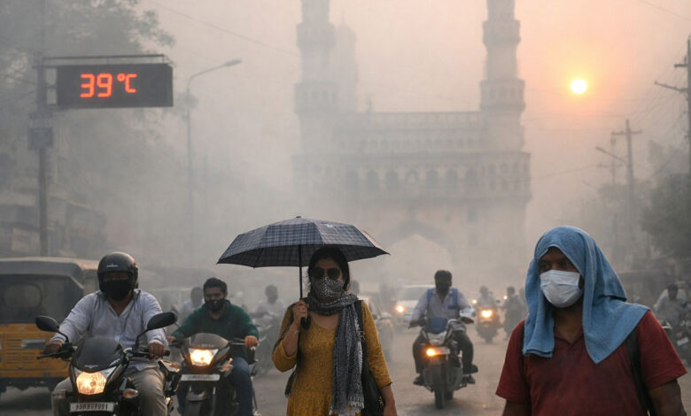 حیدرآباد میں صبح کے وقت شدید حبس اور گرمی سے شہری پریشان