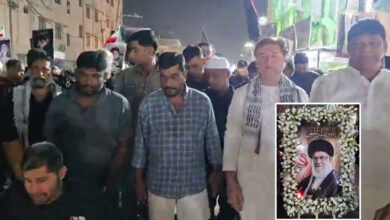 اسرائیلی و امریکی حملوں کے خلاف پرانا شہر حیدرآباد میں مجلس کا احتجاجی مارچ