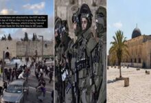 اسرائیل کے ظالمانہ اقدامات کی انتہا، فلسطینیوں کو مسجد اقصیٰ میں نماز عید کی ادائیگی سے روک دیا