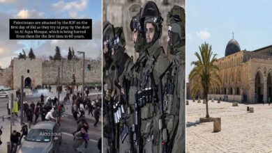 اسرائیل کے ظالمانہ اقدامات کی انتہا، فلسطینیوں کو مسجد اقصیٰ میں نماز عید کی ادائیگی سے روک دیا