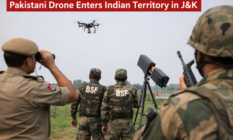 کشمیر میں پاکستانی ڈرون ہندوستانی علاقہ میں داخل