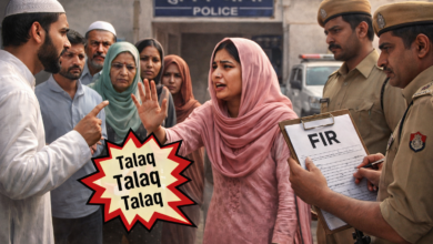 تین طلاق دینے پر شوہر اور دیگر 7 کے خلاف کیس درج