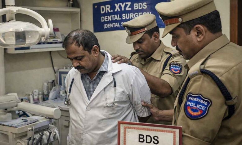 حیدرآباد میں جعلی ڈنٹسٹ گرفتار