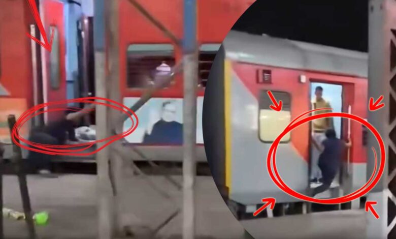 ویڈی: چلتی ٹرین میں بچہ تک پہنچنے کیلئے ماں جان پر کھیل گئی