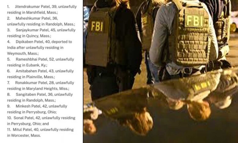 امریکہ میں پُرتشدد جرائم میں ملوث 10 بھارتی شہری گرفتار