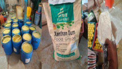 ادرک اور لہسن کے پیسٹ کے گودام پر چھاپہ لالاپیٹ میں ملاوٹ شدہ اور غیر صحت بخش ادرک کا پیسٹ ضبط