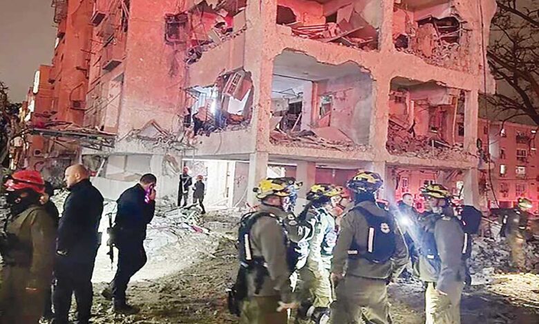 اسرائیل کے نیوکلیئر پلانٹ کے قریب ایران کا مزائل حملہ، 200 افراد زخمی