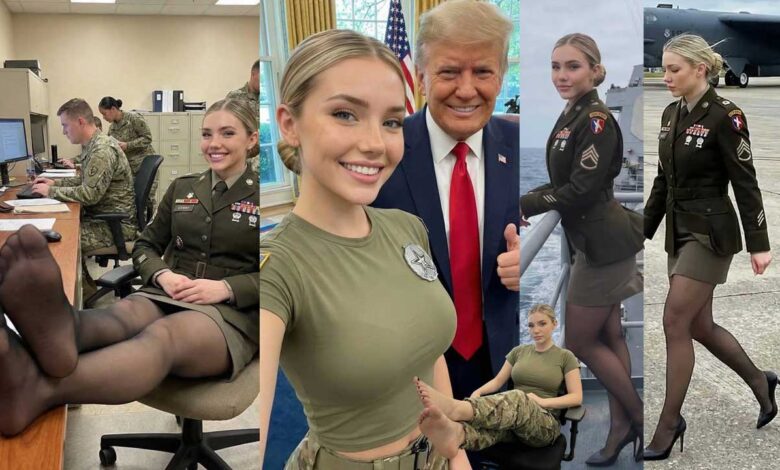 خوبصورت امریکی خاتون فوجی نکلی جعلی، اے آئی نے دنیا کو دھوکے میں رکھا