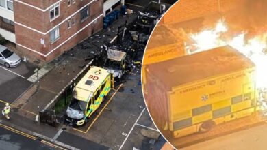 لندن میں یہودی ادارہ کی 4 ایمبولنس گاڑیوں کو آگ لگادی گئی