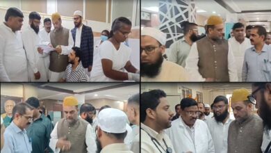 حج 2026 کی تیاریوں کا آغاز، چیئرمین حج کمیٹی تلنگانہ مولانا خسرو پاشا کا اسپتال کا دورہ