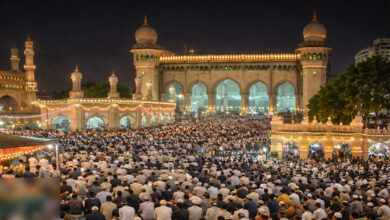 پہلی طاق رات کے موقع پر حیدرآباد میں روح پرور مناظر، مساجد میں عبادت گزاروں کا سمندر امڈ آیا
