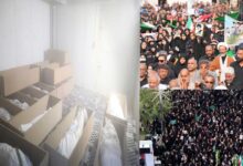 امریکی حملے میں شہید طالبات  کو میناب کے مقامی قبرستان میں سپردِ خاک کیا گیا ، ایرانی وزیر خارجہ کا شدید ردعمل