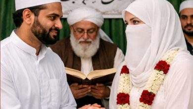 عیسائی خاتون سے نکاح، جس نے بعد میں اسلام قبول کر لیا