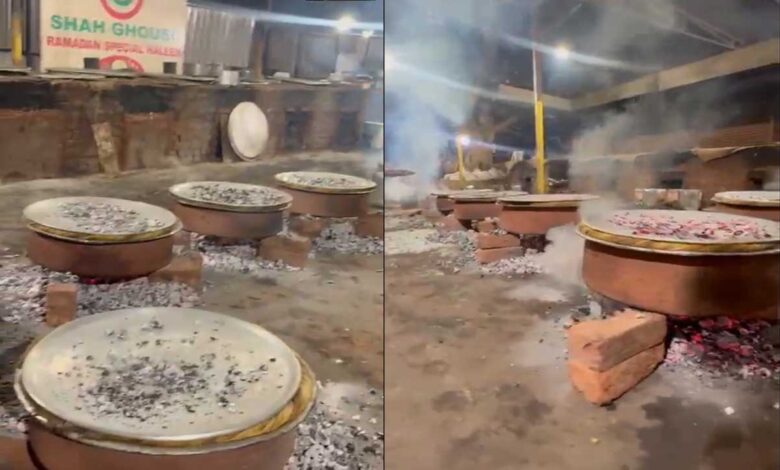 ایل پی جی کی قلت حیدرآباد کے شاہ غوث ریسٹورنٹ نے بریانی پکانے کے لیے لکڑی کے چولہے کا سہارا لے لیا