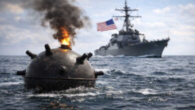 آبنائے ہرمز میں بارودی سرنگیں بچھانے پر امریکہ کی وارننگ