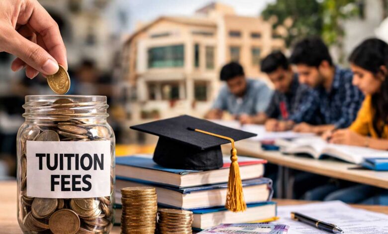 بی ای اور بی ٹیک کورسس کیلئے ٹیوشن فیس مقرر