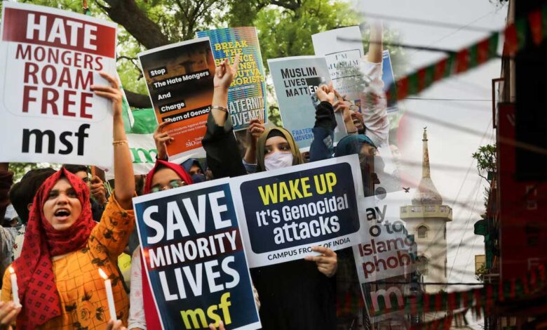 دہلی کے اُتم نگر میں مسلمانوں کو کھلے عام دھمکیاں