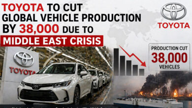 مشرق وسطیٰ بحران کے باعث ٹویوٹا گاڑیوں کی عالمی پیداوار میں 38,000 کی کٹوتی کرے گی