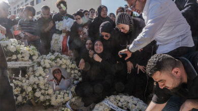 لبنان میں اسرائیلی حملے میں شہید خاتون صحافی کی نماز جنازہ ادا