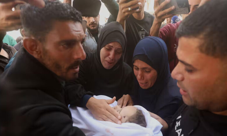 غزہ میں اسرائیلی حملہ ، حاملہ خاتون اور دو بچے شہید