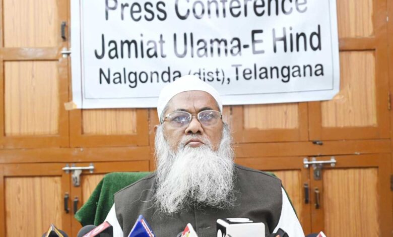 ،،انٹراور ڈگری کالجز میں سیکنڈ لینگویج عربی کو ختم کرنے کی سازش کی جارہی ہے، صدر جمعیۃ علماء تلنگانہ کا بیان،،