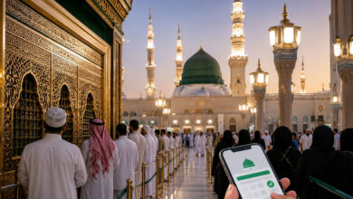 مسجد نبوی ﷺ میں روضہ شریف کی زیارت اور بکنگ کا شیڈول جاری