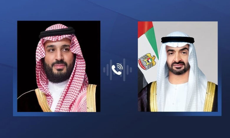 محمد بن سلمان اور محمد بن زاید کے درمیان رابطہ، خطے کی صورتحال اور امن کی کوششوں پر گفتگو