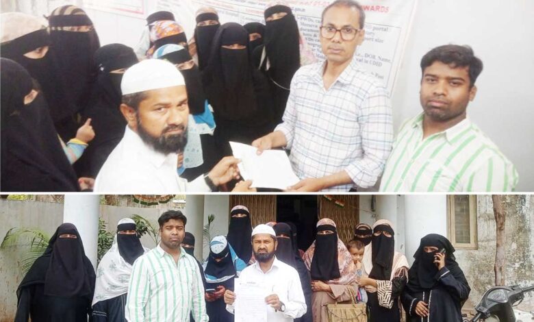 عنبرپیٹ میں غریبوں کو مکانات الاٹ نہ ہونے پر حکومت سے آواز تنظیم فوری کارروائی کا مطالبہ