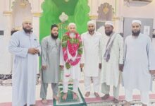 حضرت علامہ مولانا حافظ وقاری سید شاہ صغیر احمد نقشبند شیخ الحدیث جامعہ نظامیہ کی حج کو روانگی