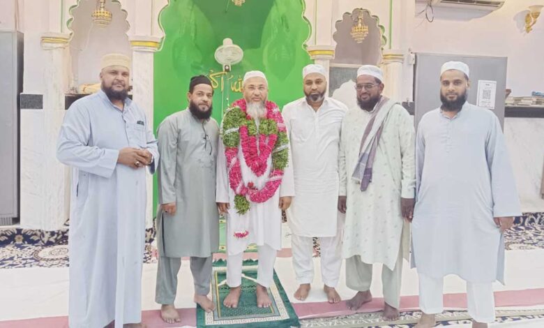 حضرت علامہ مولانا حافظ وقاری سید شاہ صغیر احمد نقشبند شیخ الحدیث جامعہ نظامیہ کی حج کو روانگی