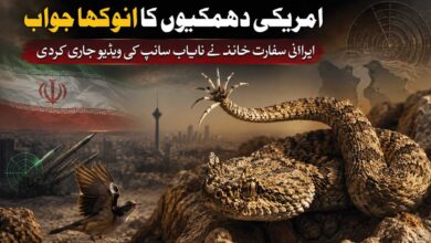 امریکی دھمکیوں کا انوکھا جواب‘ سانپ کی ویڈیو جاری