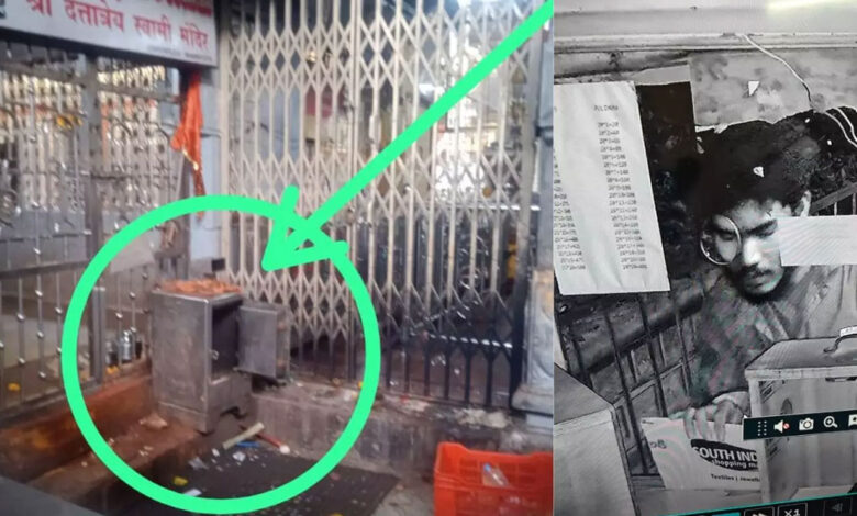 بسرا مندر میں چوری، بدمعاش چاندی کا تاج اور ہنڈی کی رقم لے کر فرار