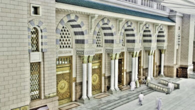 مسجد نبوی ﷺ میں نمازیوں کیلیے جدید کولنگ سسٹم فعال