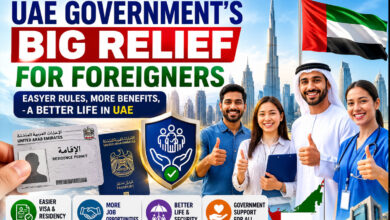 یو اے ای حکومت کا غیر ملکیوں کے لیے بڑا ریلیف